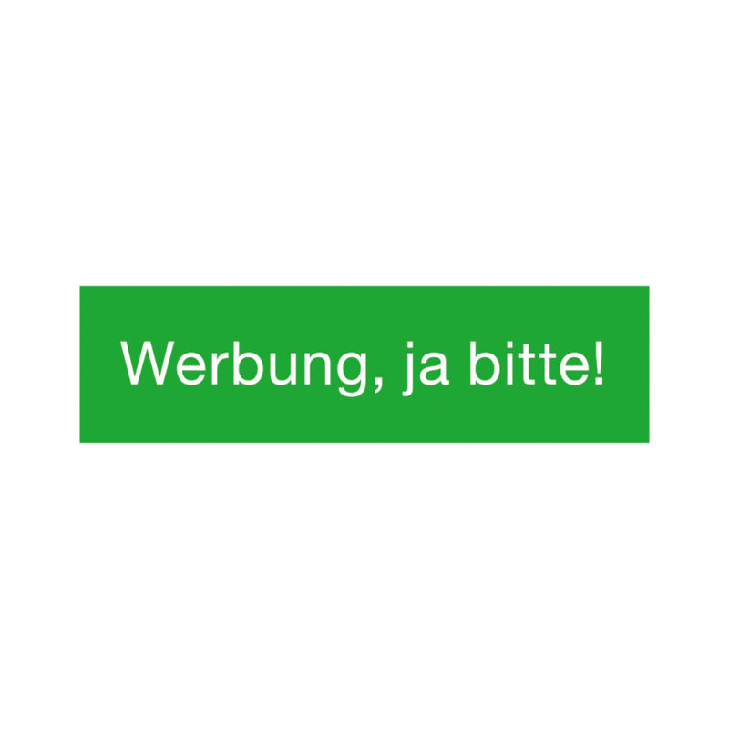 Art.Nr. 21145 Einlegeschild, bedruckt „Keine Werbung/Werbung, ja bitte“ JUMetallwarenfabrik GmbH