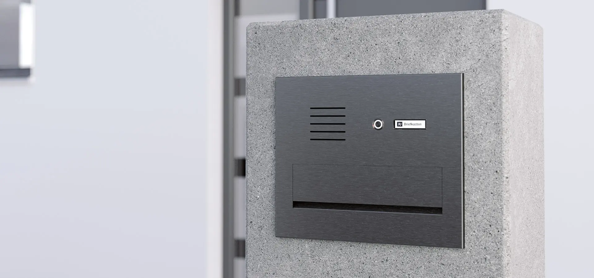 First Class briefkasten Mauerdurchwurfanlage